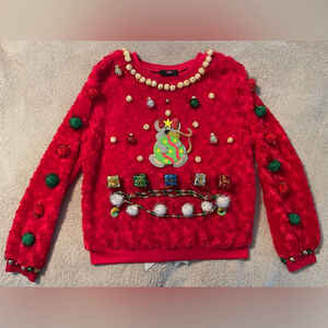 Custom “Ugly” Christmas Sweater, Girls Size XL (16)